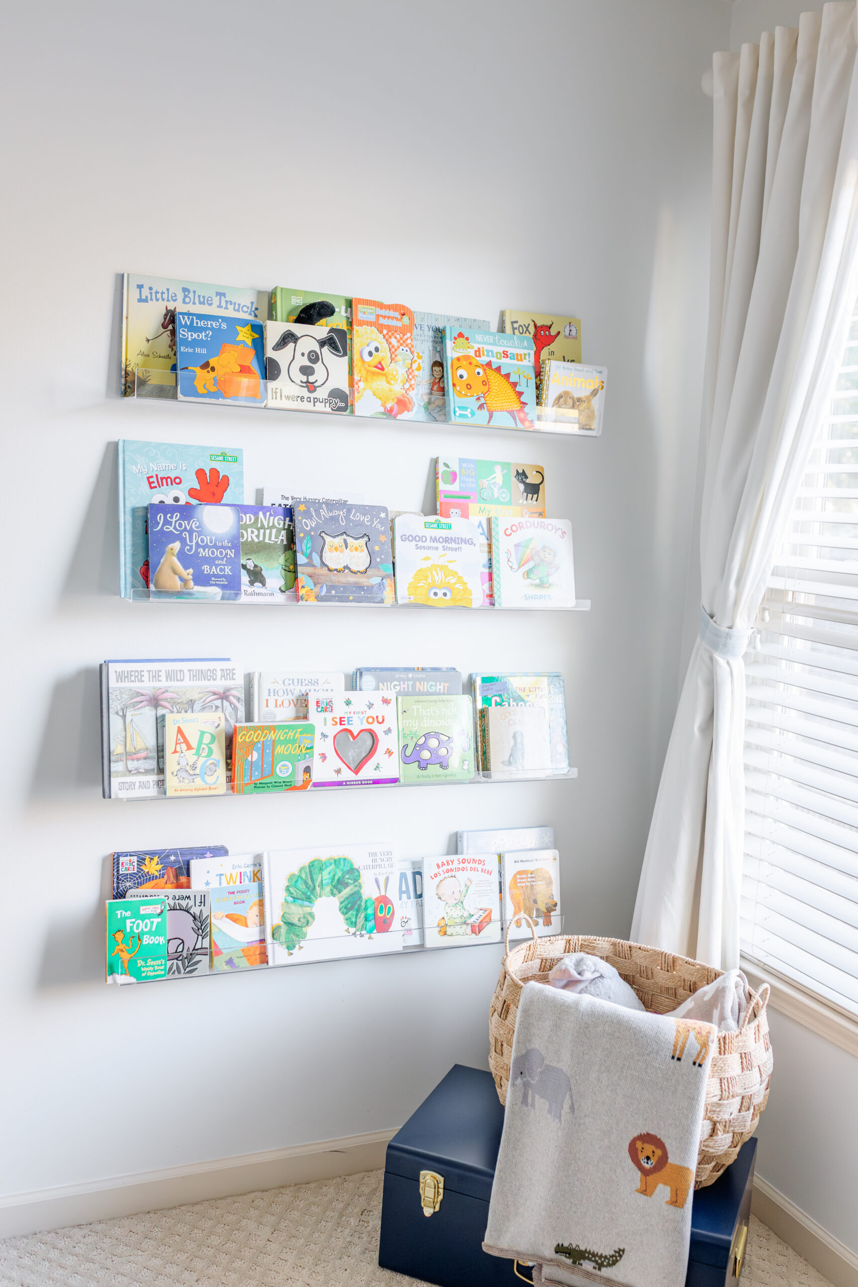 picture of baby nursery decorations from a birmingham newborn photographer| Elle Lovelace Photography